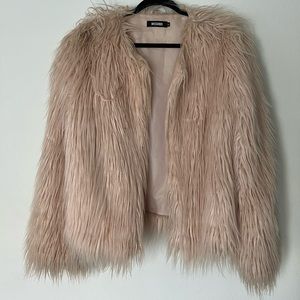 MISSGUIDED Faux Fur Jacket